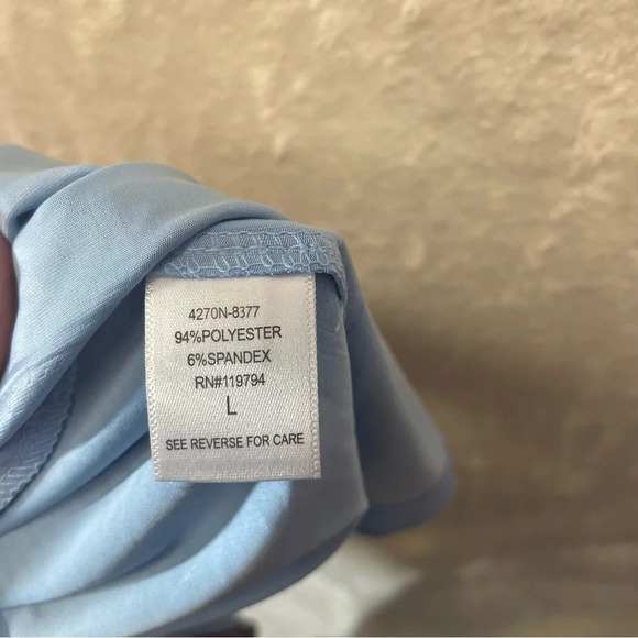 Style & co sublimation maxi summer dress stretchy soft casual blue large - Picture 10 of 10